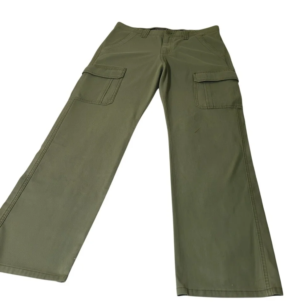 Wrangler ATG Cargo Pants Mens 32x34 Green All Terrain Gear Straight Leg Utility